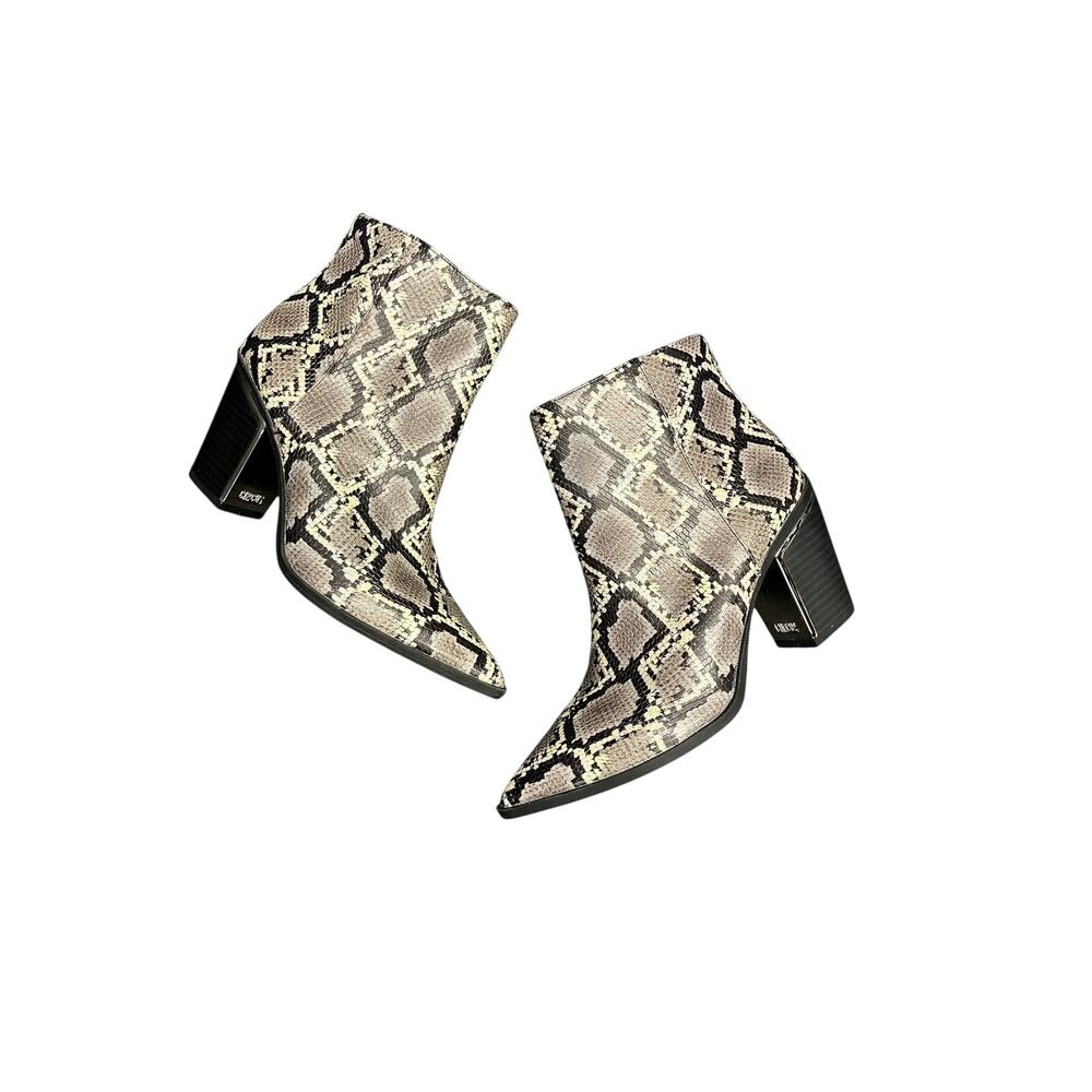 Snake Print Ankle Boots Circus By Sam Edelman Whistler Womens Size 7.5 Western